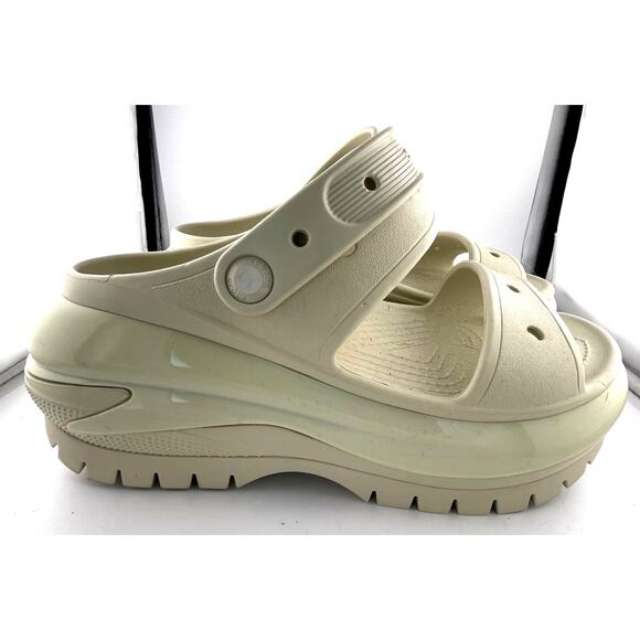 NWT Cream Mega Crush Platform Crocs Size 7 Women - Picture 5 of 7
